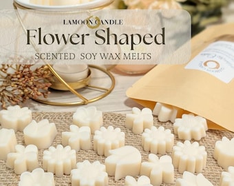 Flower Shaped Soy Wax Melts – Natural Scented Home Fragrance Decor
