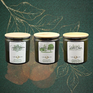 Soy Wax Candle | Premium Scented Candles | Hand Poured in USA | Non-Toxic Fragrance Oil | 7.5 Oz Classic Green Vintage collection