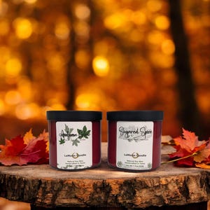 Soy Wax Candle Fall Collection | Premium Scented Candles | Hand Poured in USA | Non-Toxic Fragrance Oil | 7.5 Oz