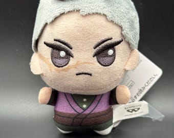 Chibi Anime Battle Fighter Plush Keychain | 10cm Anime Style Warrior Bag Charm