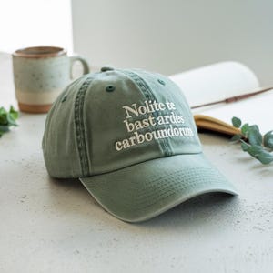 Nolite Te Bastardes Carborundorum Embroidered Cap, Feminist Gift