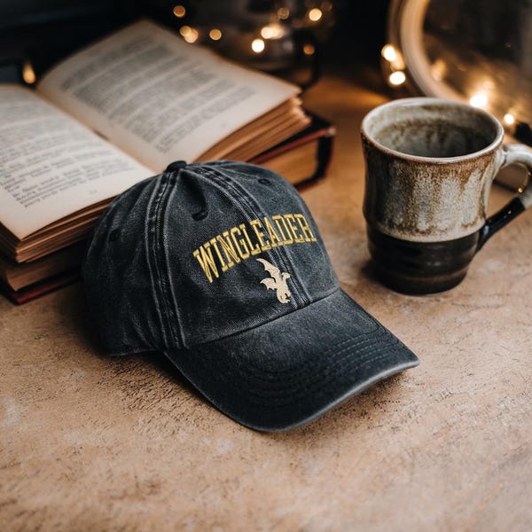 Xaden Riorson Wingleader Embroidered Hat, Bookish Gift