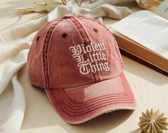 Embroidered Washed Cotton Cap, Fourth Wing Basgiath War College Hat