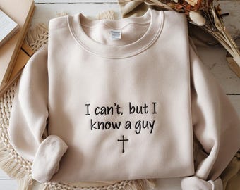 Embroidered Faith Based Sweatshirt, Christian Bible Verse Outfit