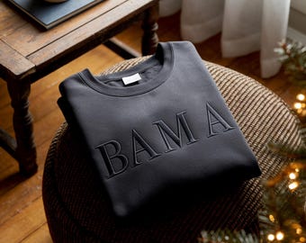 Embroidered Bama Sweatshirt, Gameday Crewneck