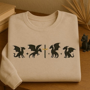 Embroidered Fourth Wing Shirt, Basgiath War College t-shirt, Violet Sorrengail, Bookish Shirt, Xaden Riorson, Gifts For Readers