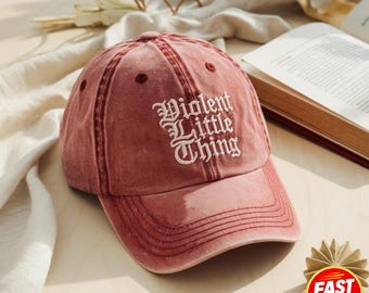 Embroidered Washed Cotton Cap, Fourth Wing Basgiath War College Hat