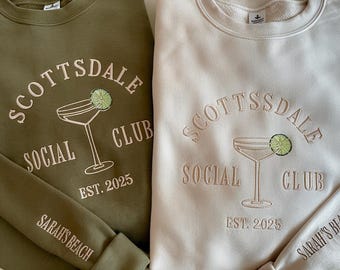Custom Embroidered Bachelorette Sweatshirt | Bridal Party Gift