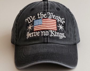 Embroidered 'We The People' Cap, Patriotic Freedom Hat