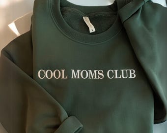 Moms Club Embroidered Crewneck Sweatshirt