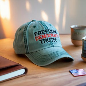 Anti Trump FDT Embroidered Hat, Impeach President Dad Hat, Subtle Anti Trump Hat, Reproductive Rights Hat, Gift for Democrat, Gift For Women