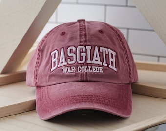 Embroidered Basgiath War College Washed Hat, Fourth Wing Bookish Gift