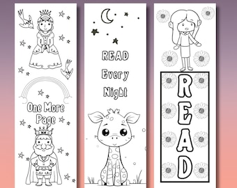 Printable Coloring Bookmarks: Summer Reading Activity (PDF)