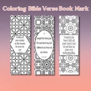 Faithful Words Printable Bible Verse Coloring Bookmarks Set of 12|Inspirational Scripture Quotes|Digital Bookmarks|DIY Coloring Bookmarks