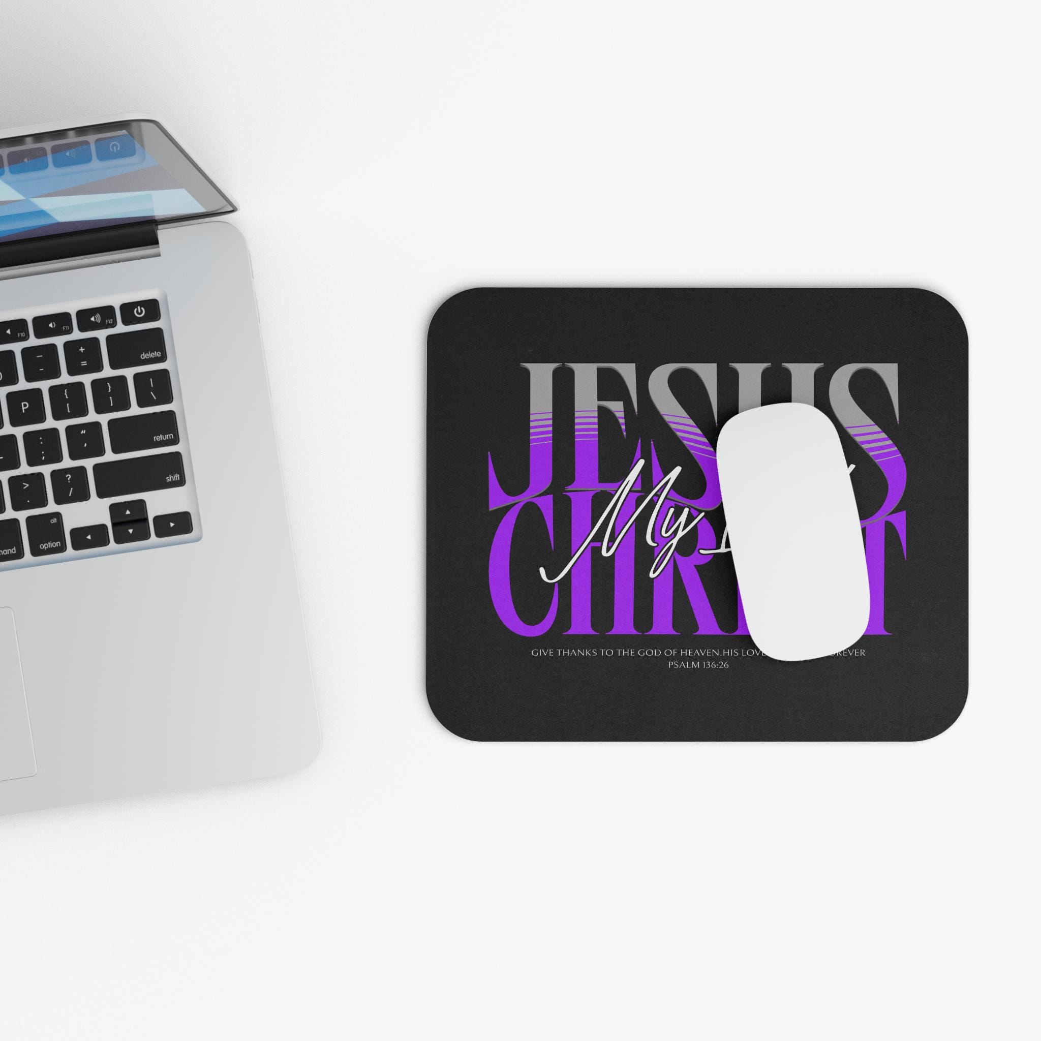 Jesus Christ Mouse Pad: Christian Bible Verse Desk Decor - Etsy