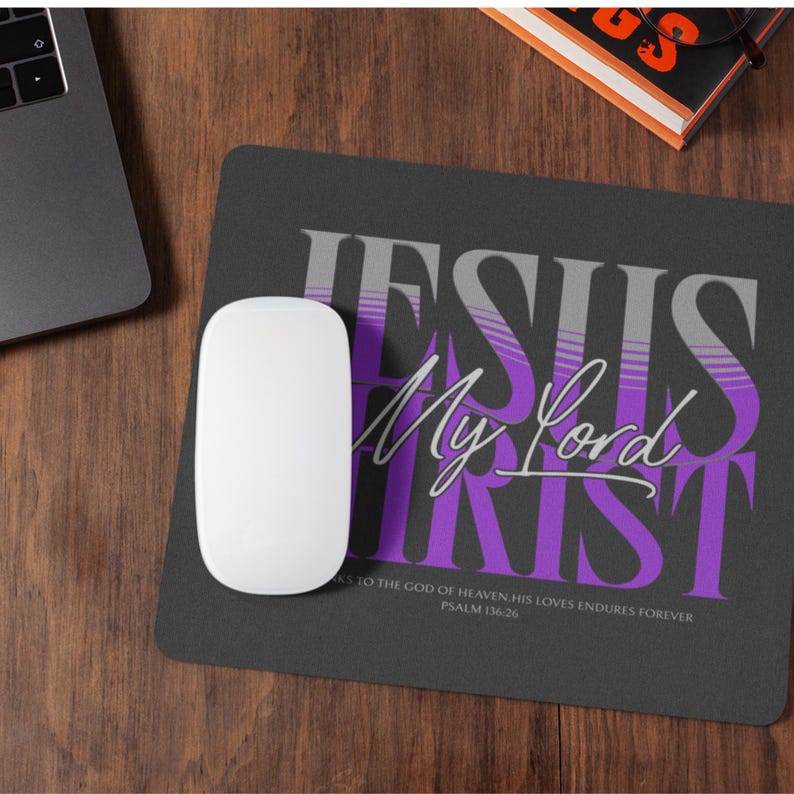 Jesus Christ Mouse Pad: Christian Bible Verse Desk Decor - Etsy