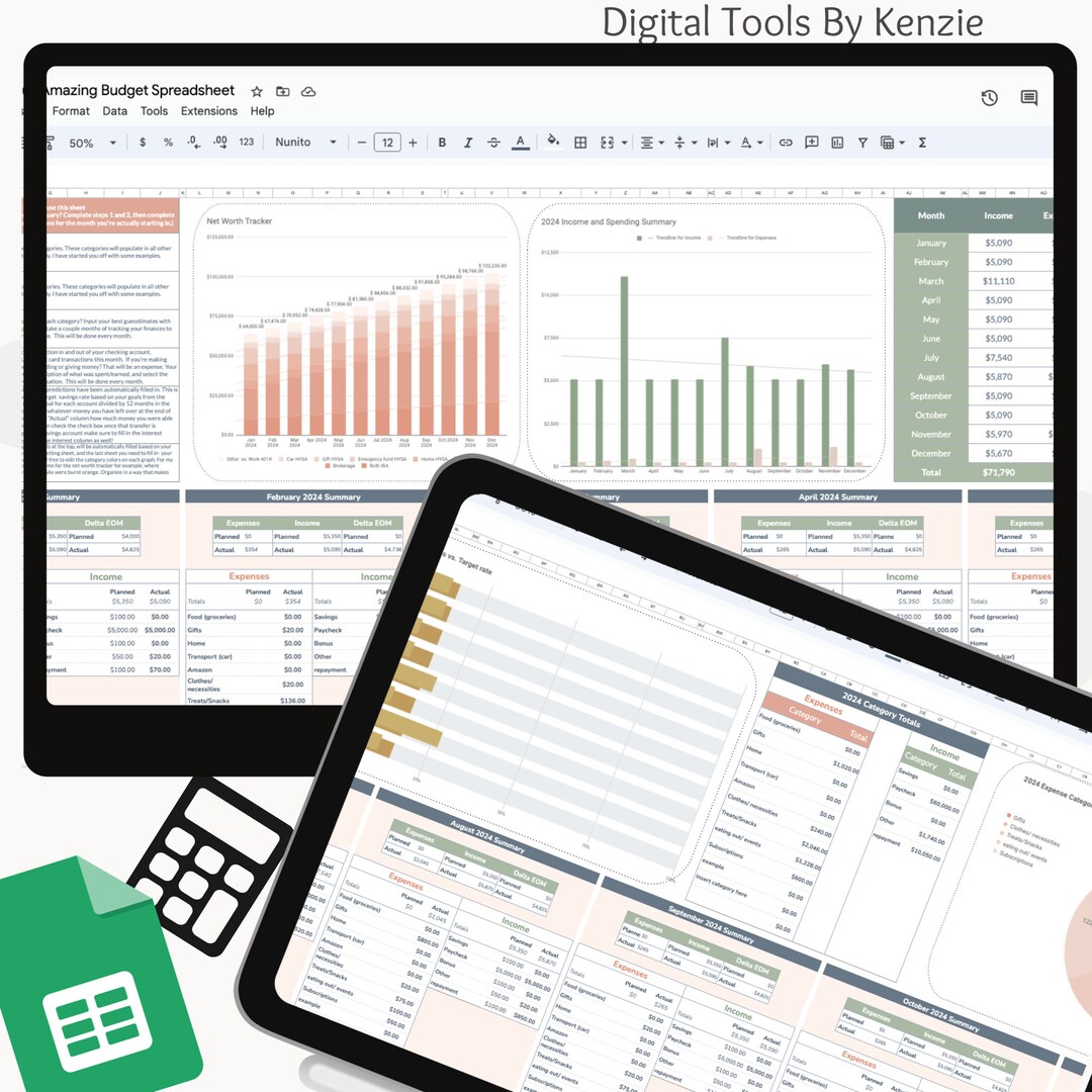 2025 Yearly, Monthly, Daily Finance Dashboard and Budgeting Tool - Etsy