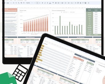2025 Jährliches, monatliches, tägliches Budget-Dashboard und Budget-Tool