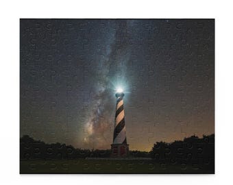 Milky Way Lighthouse Puzzle 500 Piece | Night Sky Jigsaw