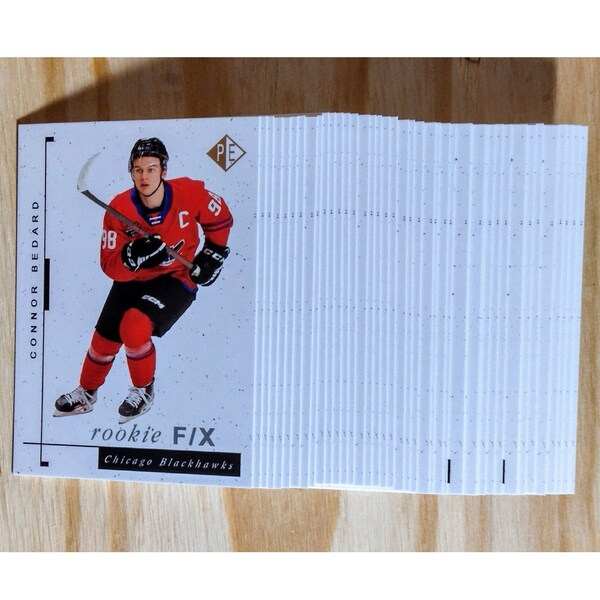 Lot of Connor Bedard 2023 Prospector's Edge Rookie F/X FX Cards Rookies Rc Card #1 NHL Draft Pick Chicago Blackhawks Hockey NHL All Star Mvp