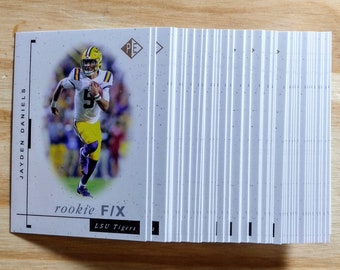 Lot of Jayden Daniels 2023 Prospector's Edge Rookie F/X FX LSU Tigers Rookies Cards Heisman Trophy Winner 2024 NFL Draft Pick Quarterback