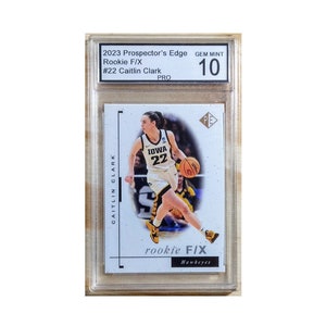 Caitlin Clark 2023 Prospector's Edge Rookie F/X Card Graded PRO Gem Mint 10 Iowa Hawkeyes March Madness Final Four NCAA College Rc Olympics