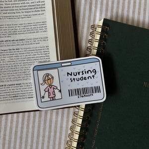 Nursing Student Badge Sticker: Waterproof Nurse Gift