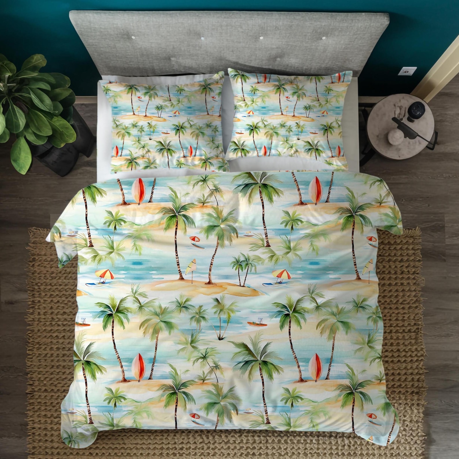 Coastal bedroom makeover on a budget