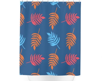 Autumn Leaves Polyester Shower Curtain