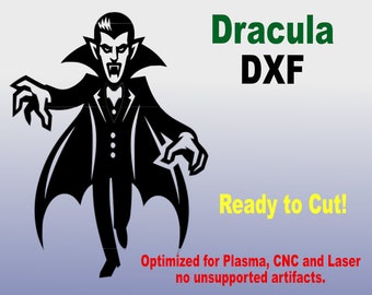 Descarga instantánea de Drácula para Halloween en formato DXF