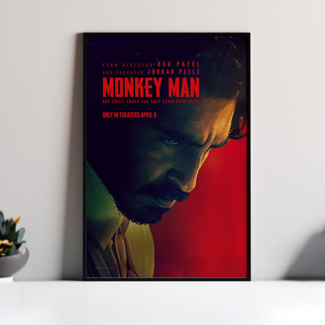 Monkey Man Movie Poster ,room Decor, Home Decor, Art Poster for Gift
