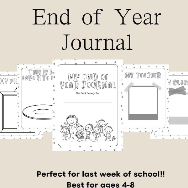 End of School Year Packet|Preschool, Kindergarten, 1st, 2nd, 3rd grade| Last Day of School Activity| Homeschool Digital Download