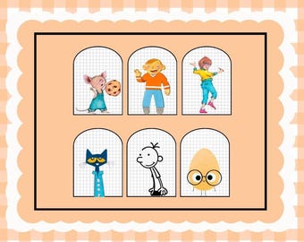Popular Book Character Classroom Posters | Reading Corner Decor (Digital Download)