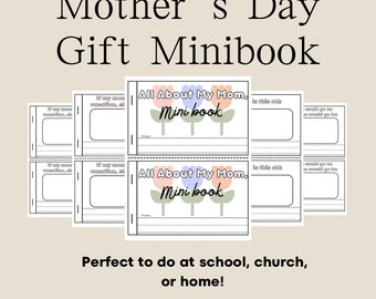 Mother's Day Gift From Kids, Craft for Mothers Day, Funny Mothers Day from Kids, Personalized Mom Gift, Memory Photo book for Moms
