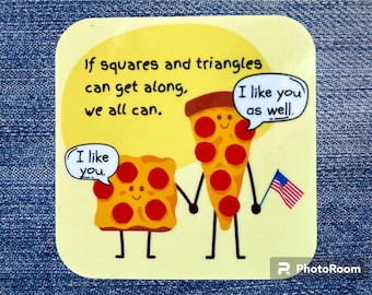 Funny Pizza Sticker