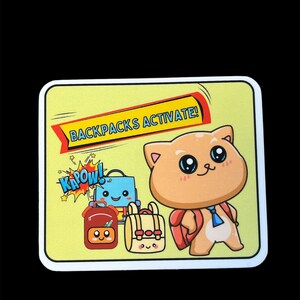 Cute Backpack Sticker - Etsy