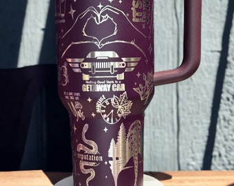 A Tumbler for the Eras - A Musical Tour in Every Sip, TS Cup, Swiftie Merch, Stanley Cup Custom