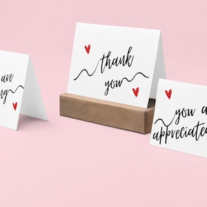 Notes de remerciement - 4 x 6 - Assortiment personnalisé