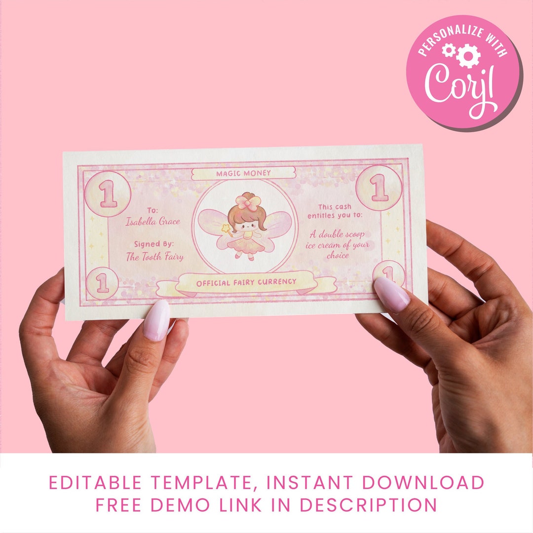 Tooth Fairy Coupons Tooth Fairy Penny Tooth Fairy Currency Tooth Fairy ...