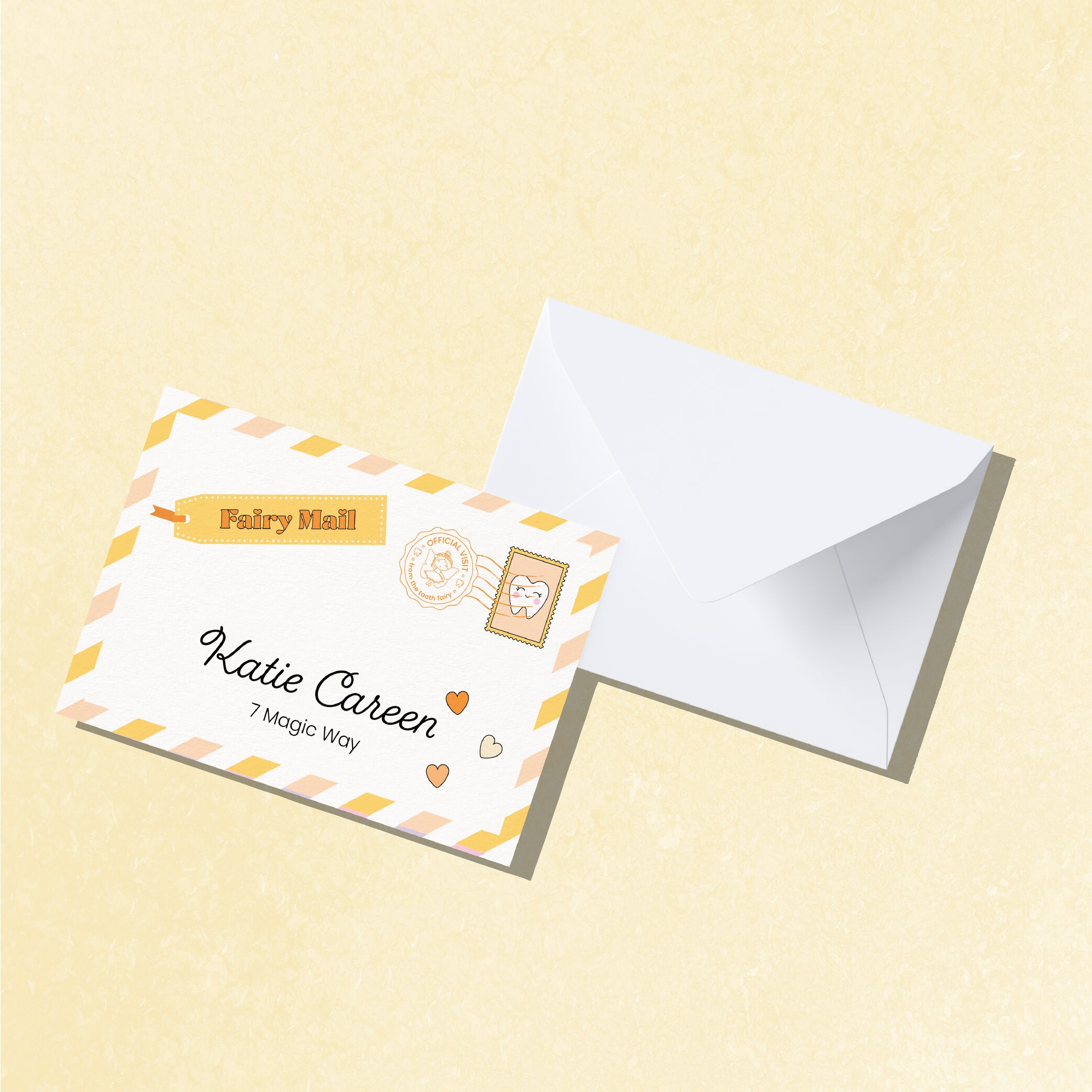 Editable Mini Tooth Fairy Set With Envelope Kids Tooth Fairy Letter ...