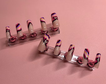 Colorful Press on Nails