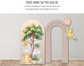 Winnie The Pooh Foam Board Arch Set, Baby Shower Backdrop