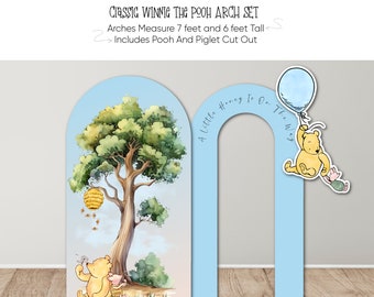 Winnie The Pooh Foam Board Arch Set, Baby Shower Backdrop