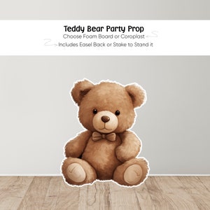 Teddy Bear Foam Board Cut Outs, Teddy Bear Baby Shower Foam Board Party Props, Teddy Bear Theme Party Decoration