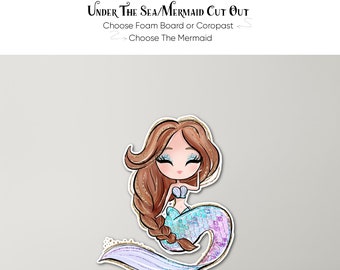 Mermaid Cutout Party Prop, Under The Sea Theme