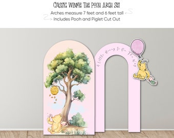 Winnie The Pooh Foam Board Arch Set, Baby Shower Backdrop