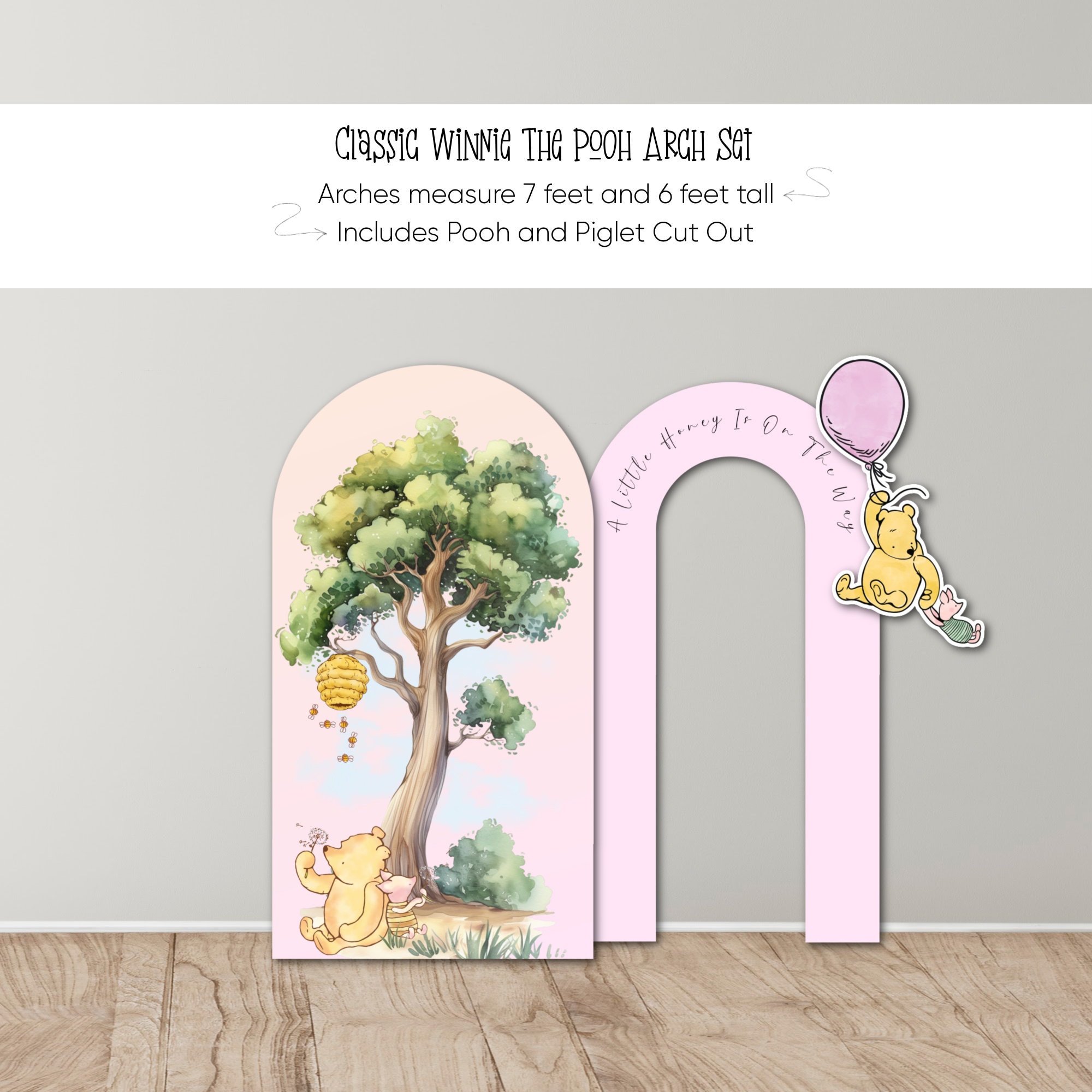 Classic Winnie the Pooh Foam Board Arch Set, Winnie the Pooh With