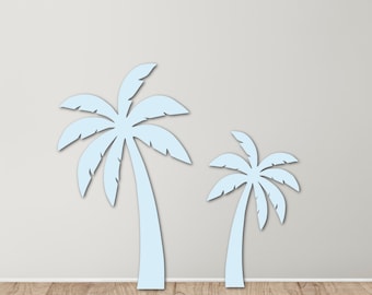 Foam Board Palm Tree Props, Tropical Barbie Birthday Party Decor (Set of 2)