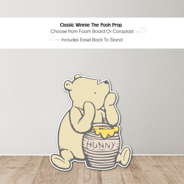 Classic Winnie The Pooh Foam Board Cut Out, Winnie The Pooh Baby Shower Foam Board Party Prop, Winnie The Pooh Standee