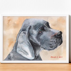 Great Dane, Great Dane print, Great Dane gifts, Great Dane decor, Great Dane watercolor, Great Dane gift, Great Dane art